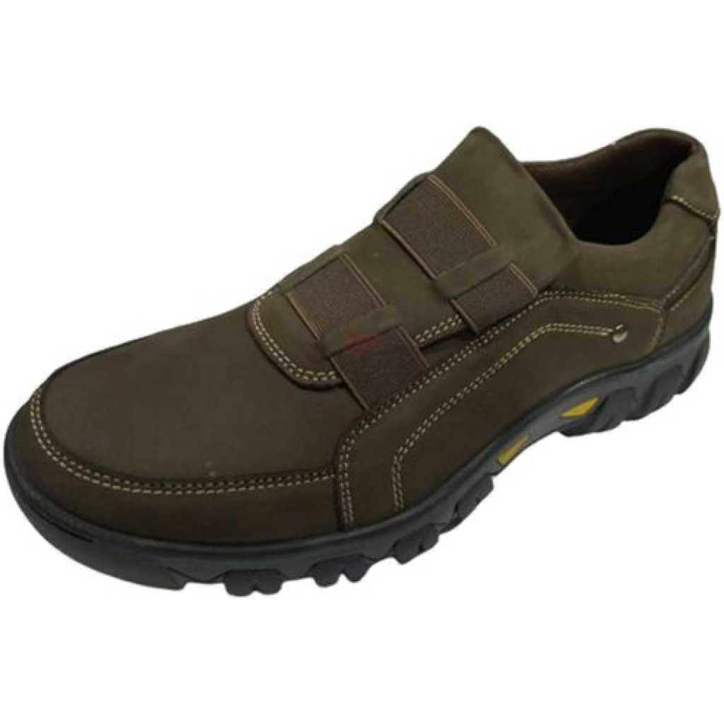 Men's Slip On Casual Shoes - Army Green