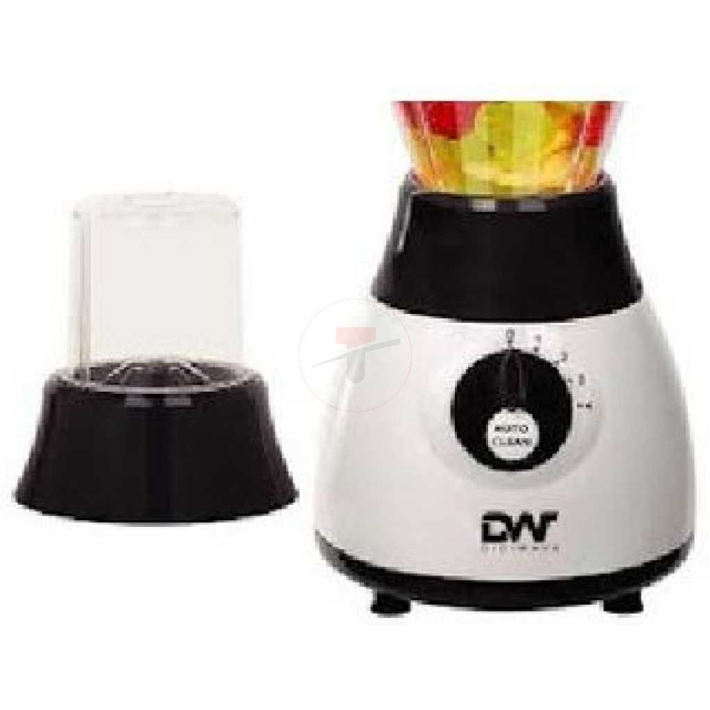 Digiwave 2 In 1 DWBL-1203 1.5L Blender & Grinder - White & Black