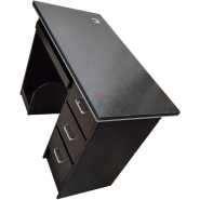 Durable Office Table/Computer Table One Meter- Black Office Tables TilyExpress