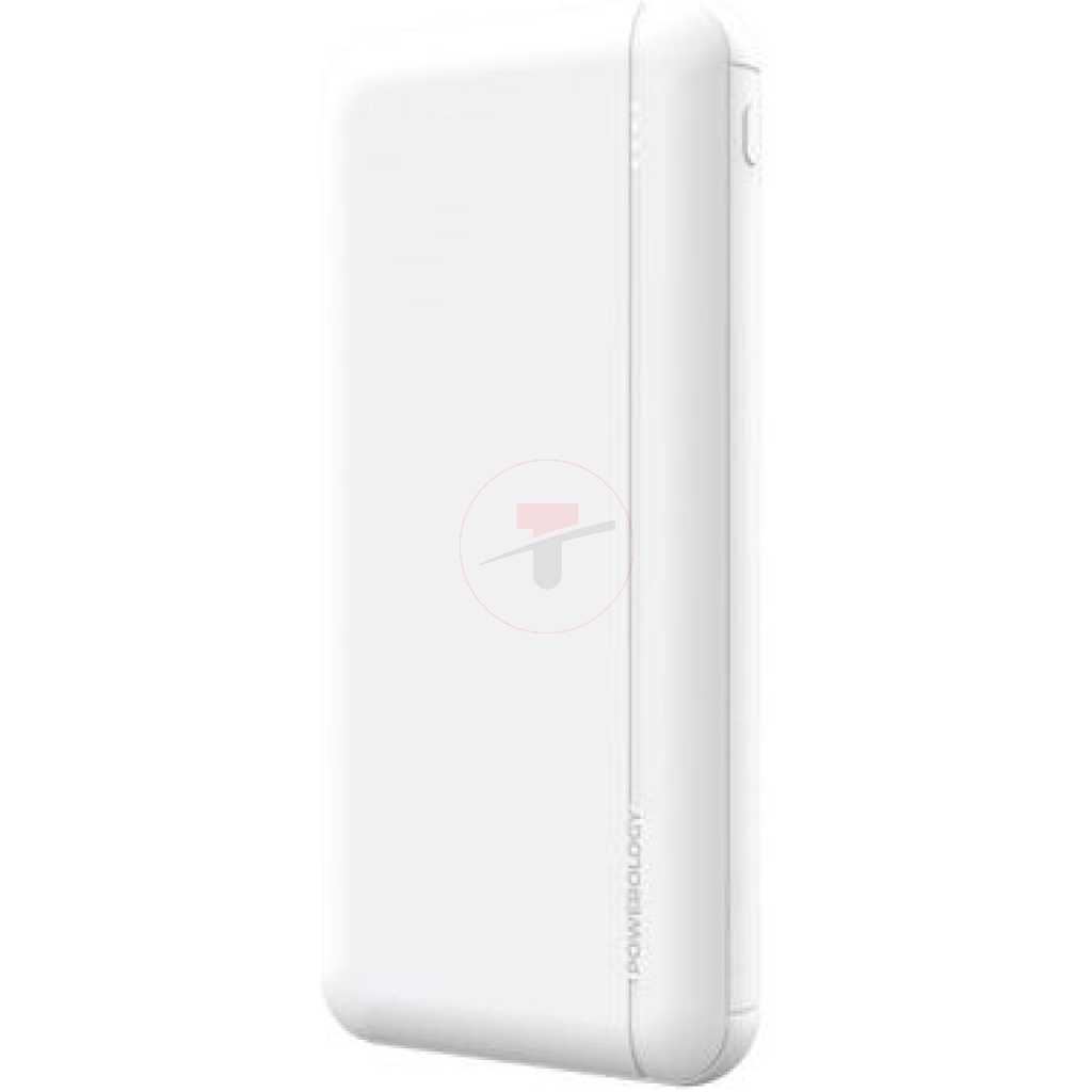 Powerology 20000mAh Power Bank 20W PD & QC3 USB-C - White