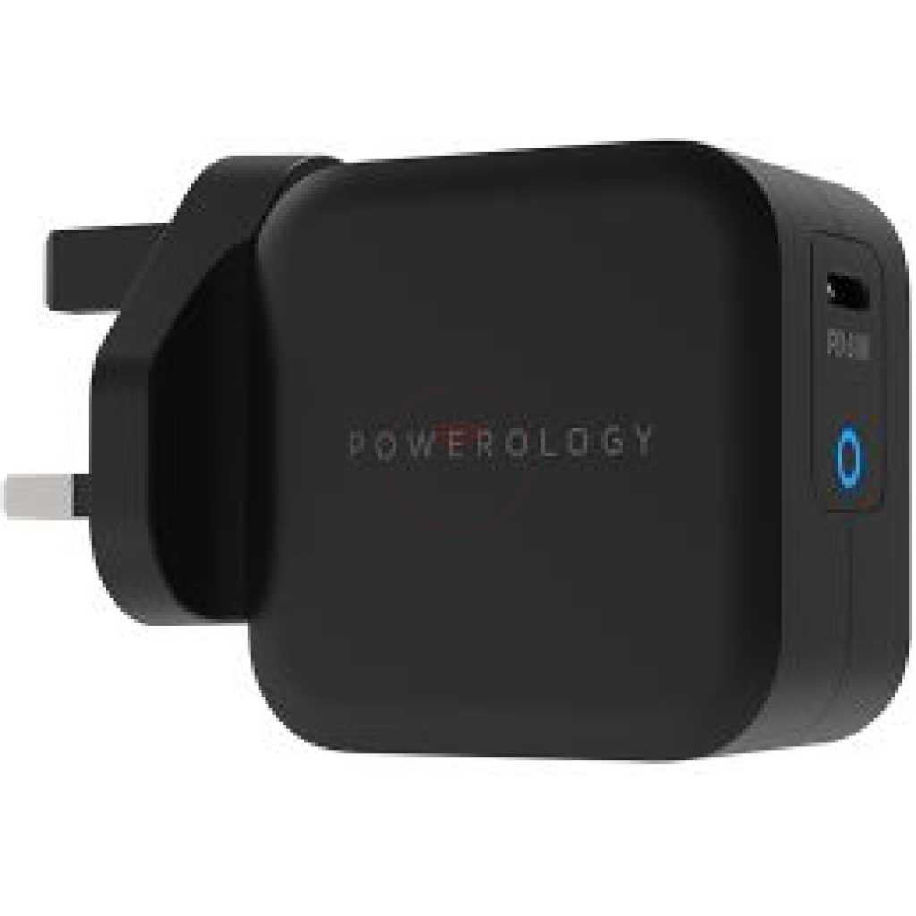 Power Powerology Ultra-Compact 61W PD Chargers - Type C - Black