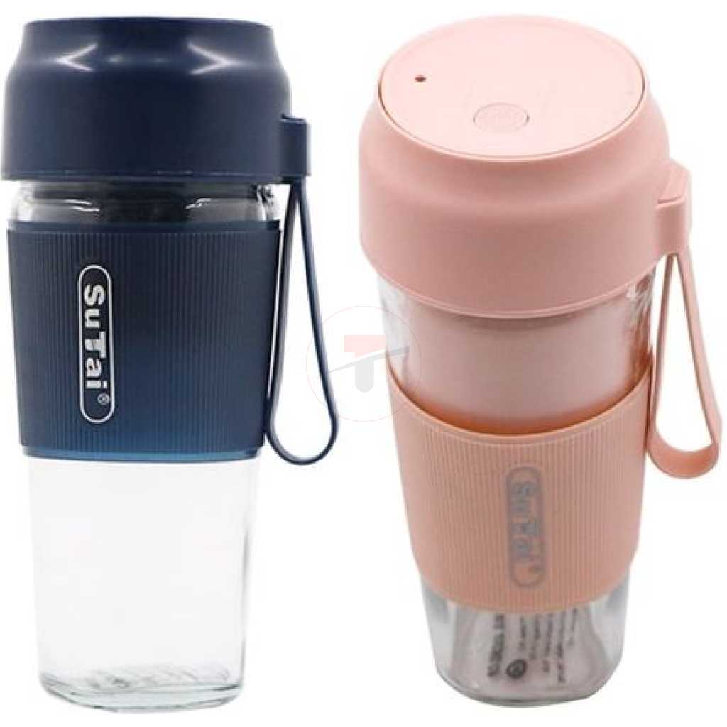 SuTai Mini Portable Blender Juicer Cup With USB Charger - Clear