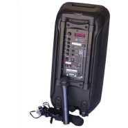 Cortina Dual 12″ Amplified Public Address Speaker Rechargeable – Black Audio Speakers TilyExpress