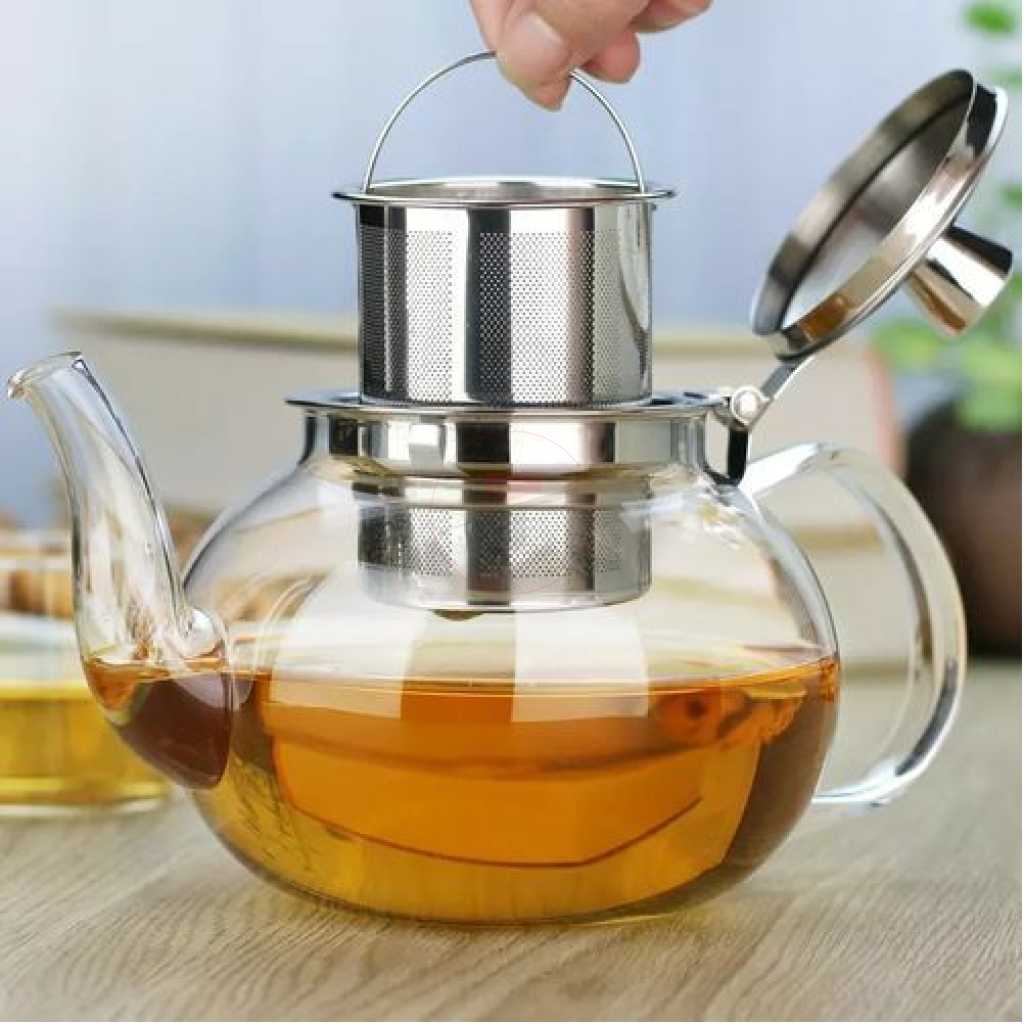 600 ml Glass Kettle/Teapot With Infuser - Colorless
