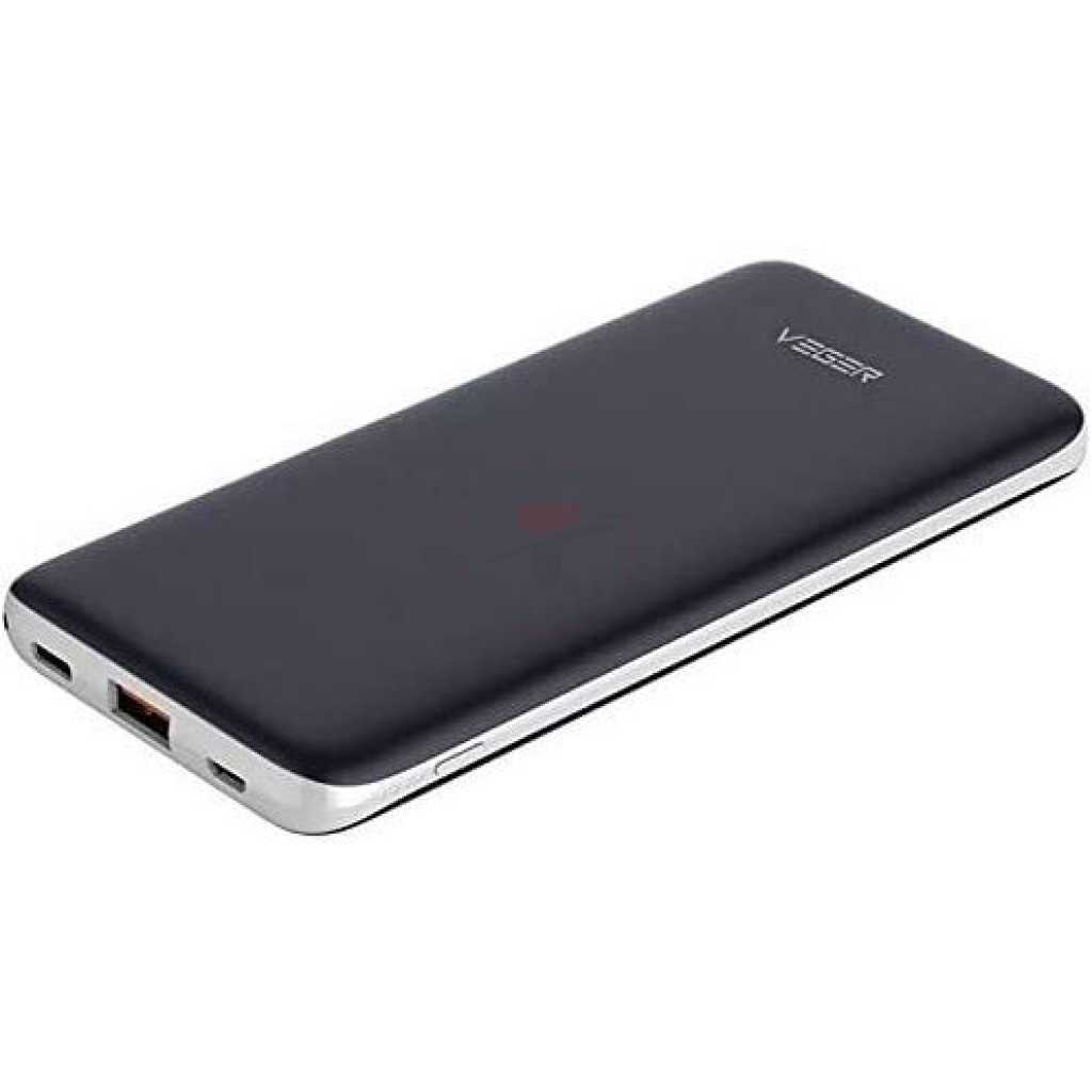 VEGER V11 Power Bank 25000mAh 2 USB Output PD Fasting - Black