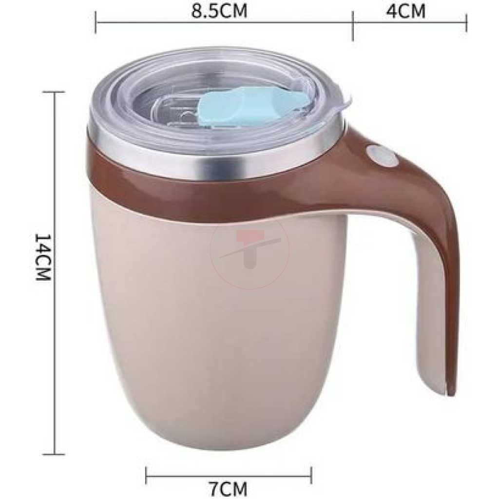 Multifunctional Automatic Magnetic Self-stirring Cup Travel Mug Stainless Steel Espresso Coffee Cup Blender Smart Mixer Thermal Mug for Tea- Multicolor