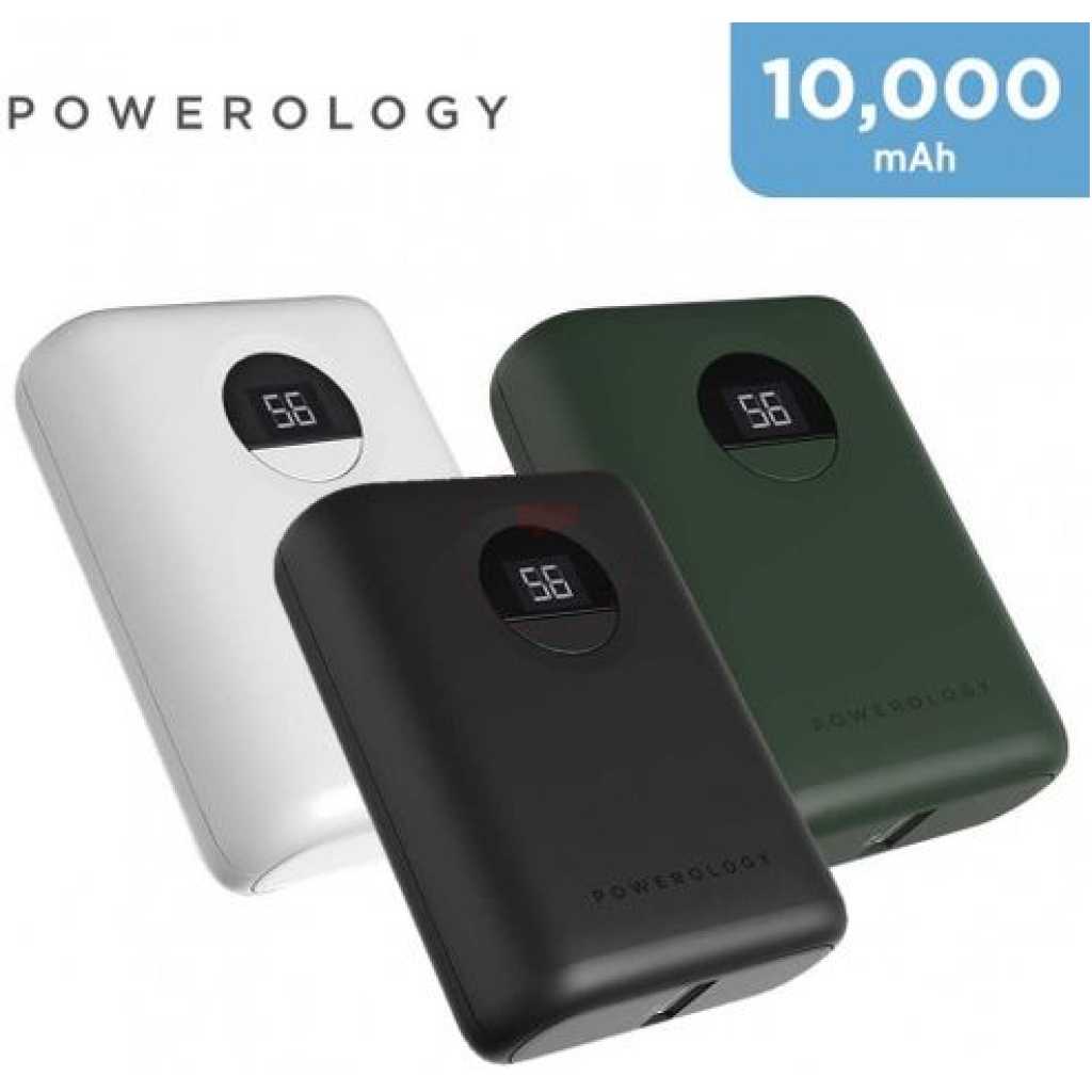 Powerology 10000mAh Power Bank 20W PD & QC3.0 USB-C