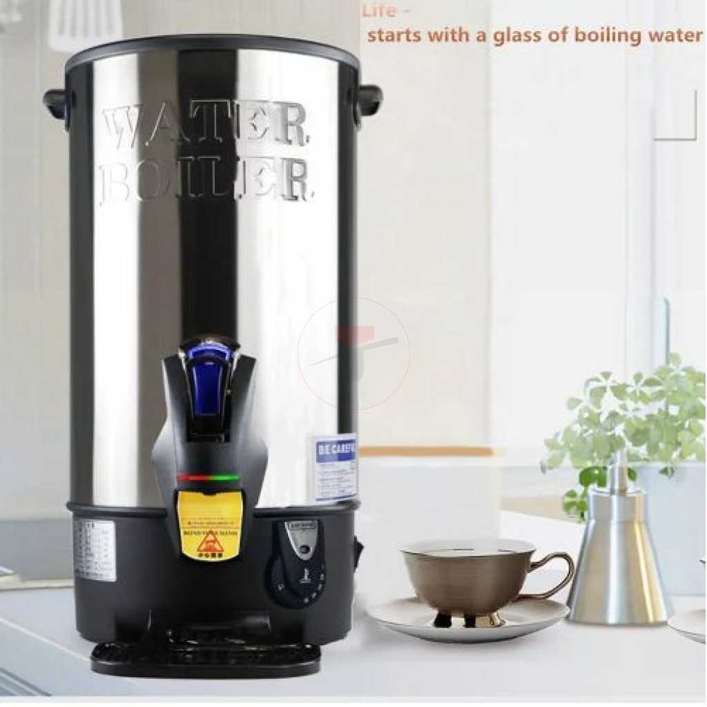 Saachi 16 Litre Commercial Hot Water Boiler Tea Urn - Black,Silver