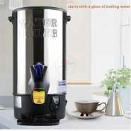 Saachi 16 Litre Commercial Hot Water Boiler Tea Urn – Black,Silver Electric Kettles TilyExpress