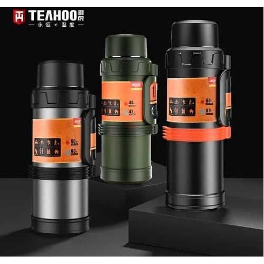 5 L Large Thermos Bottle Stainless Steel Double Walls Vacuum Insulated Tea Flask Great for Outdoors,Sports,Camping,Travel -Multicolor.