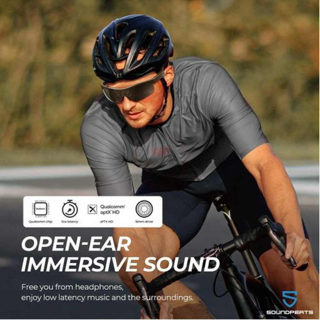 SoundPEATS Frame- Smart Audio Glasses with Open Ear Earphones, Bluetooth Glasses Speaker