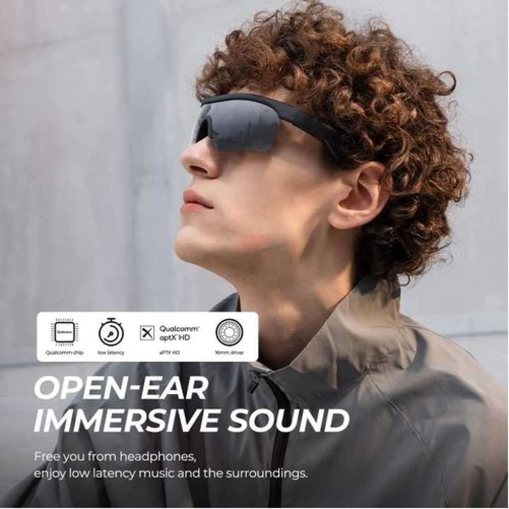 SoundPEATS Frame- Smart Audio Glasses with Open Ear Earphones, Bluetooth Glasses Speaker
