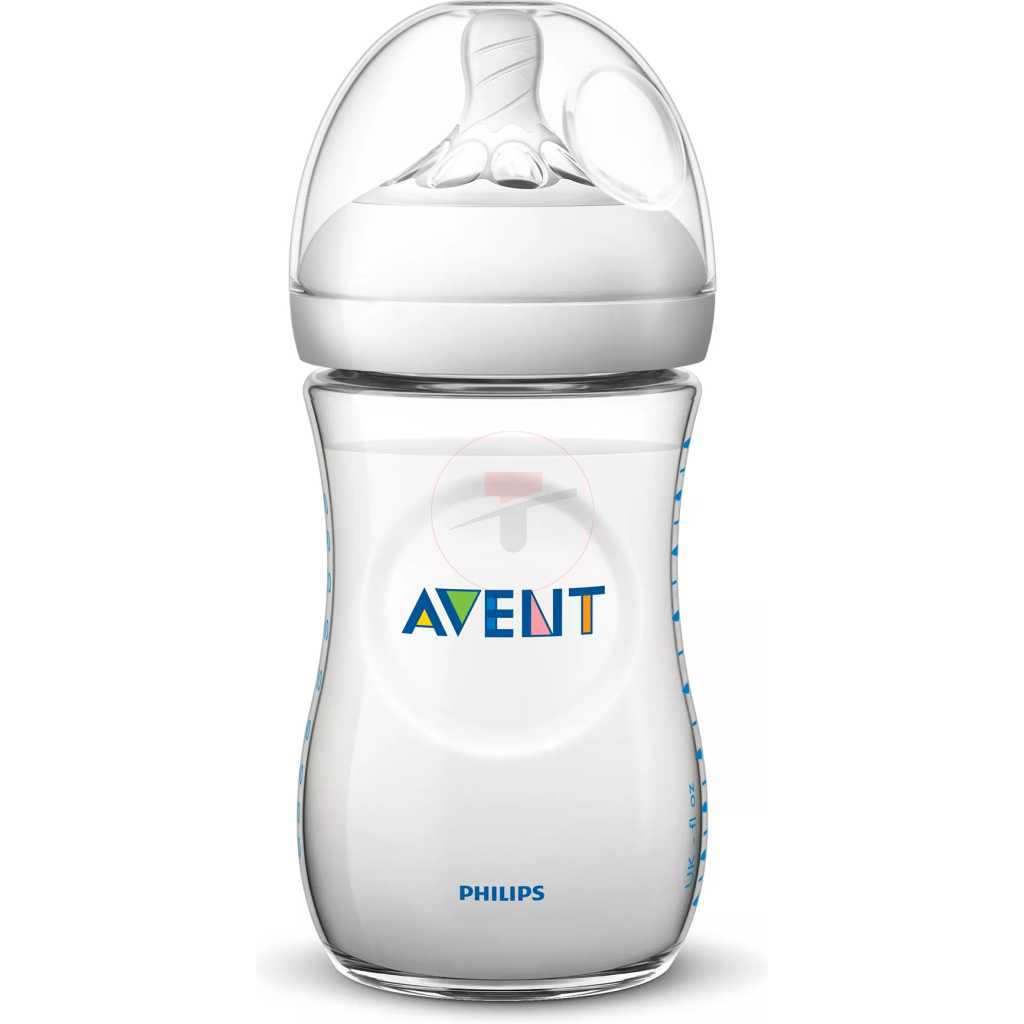 Philips Avent Natural Baby Bottles with Slow Flow teats, Pack of 1(2 Units) (Model SCF033/27)