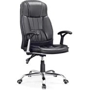 Recliner Office Chair Leather-Black