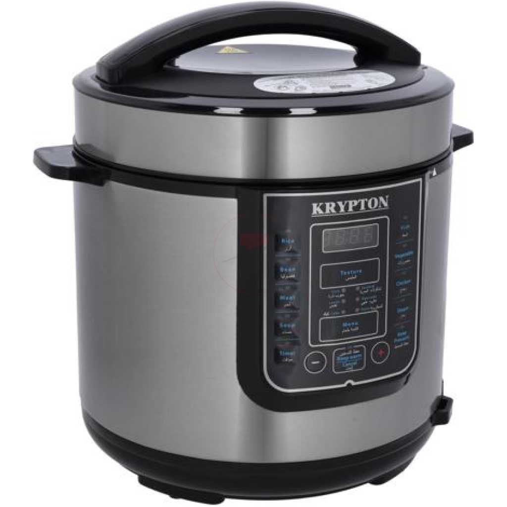 Krypton 6 L Multi-functional Electric Rice, Pressure Cooker KNPC 6297 , Silver