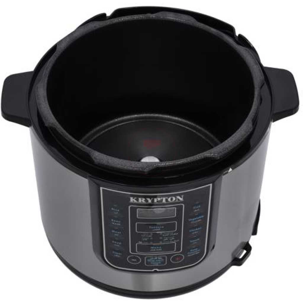 Krypton 6 L Multi-functional Electric Rice, Pressure Cooker KNPC 6297 , Silver