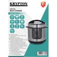 Krypton 6 L Multi-functional Electric Rice, Pressure Cooker KNPC 6297 , Silver
