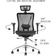 Orthopedic Office Chair Mesh With Warranty-Black Home Office Desk Chairs TilyExpress
