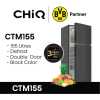 CHiQ 150 Litre (Net 112L) 2-Door Top Freezer Refrigerator, Black
