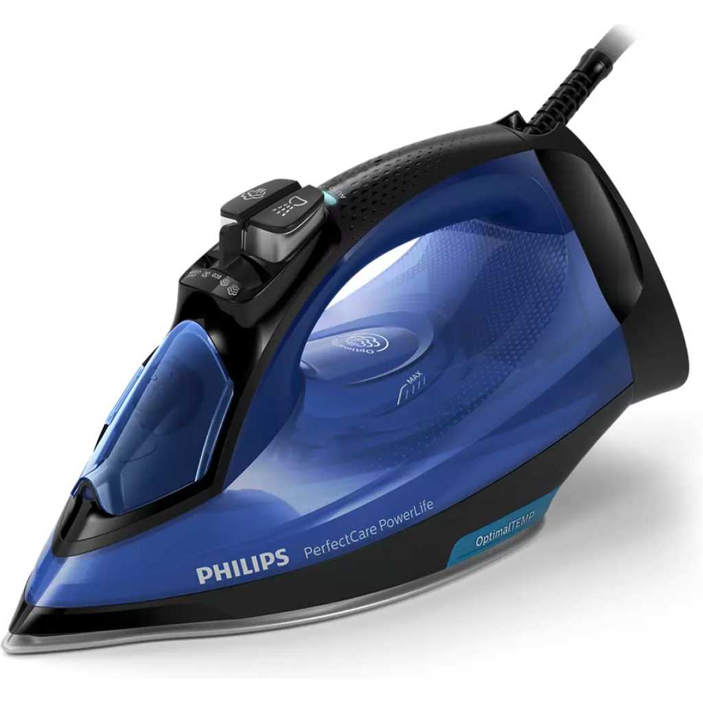 Philips PerfectCare PowerLife Steam Iron GC3920 with up to 180g Steam Boost & No Fabric Burns Technology