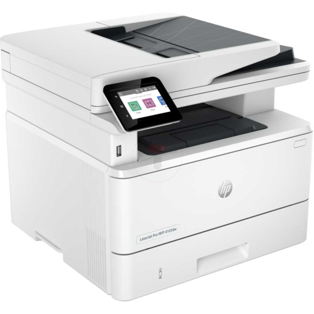 HP LaserJet Pro MFP M4103DW Wireless Smart Business Multifunction Printer, White