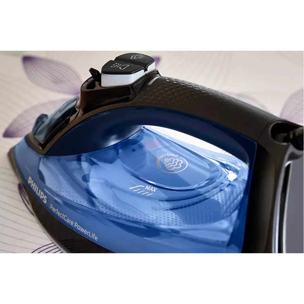 Philips PerfectCare PowerLife Steam Iron GC3920 with up to 180g Steam Boost & No Fabric Burns Technology