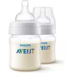 Philips Avent Anti-Colic Baby Bottle 125ml X2, SCG810/62 - White