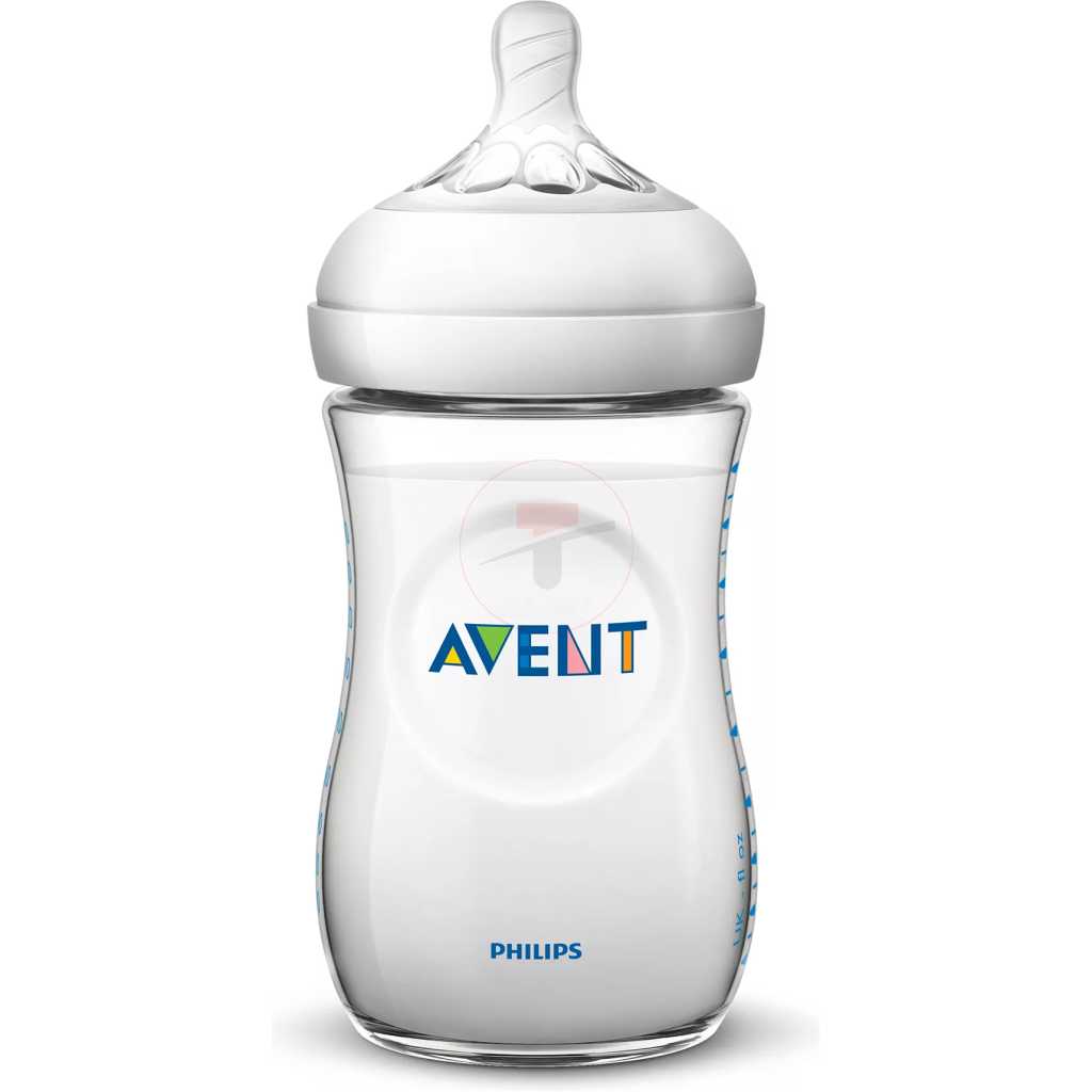 Philips Avent Natural Baby Bottles with Slow Flow teats, Pack of 1(2 Units) (Model SCF033/27)