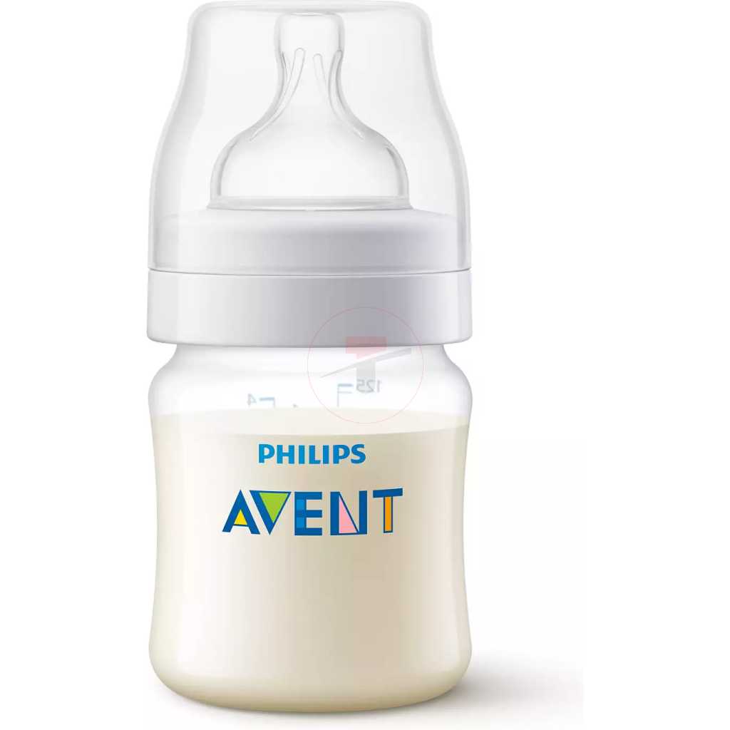 Philips Avent Anti-Colic Baby Bottle 125ml X2, SCG810/62 - White