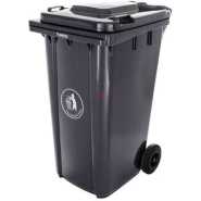 Outdoor 120L Plastic Dustbin Waste Bin, 120 Litres Dustbin – Black Baskets, Bins & Containers TilyExpress