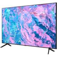 Samsung 55-Inch Crystal UHD 4K Smart LED TV (2023), UA55CU7000; Tizen, Built-in Receiver, Wi-Fi, Bluetooth, Smart Hub, SmartThings – Black Samsung Televisions TilyExpress