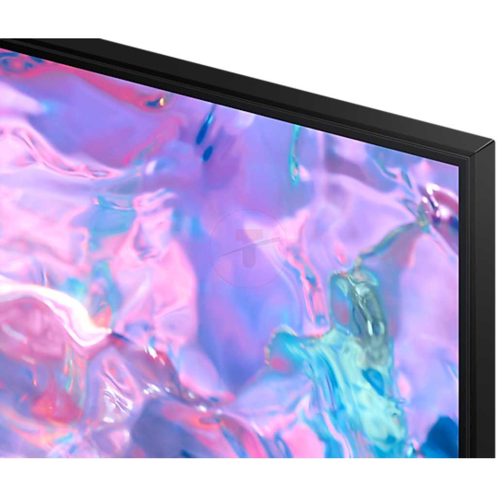 Samsung 55-Inch Crystal UHD 4K Smart LED TV (2023), UA55CU7000; Tizen, Built-in Receiver, Wi-Fi, Bluetooth, Smart Hub, SmartThings - Black