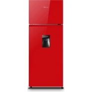 Hisense 270-Litre Fridge RD-27DR; Water Dispenser Top Mounted Freezer Double Door Fridge Refrigerator - Red