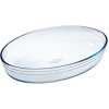 O Cuisine 30x21cm Oval Glass Pie Cake Baking mould soup plate Dish Pan Roaster- Clear.