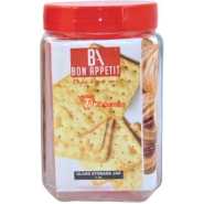 Bon Appetit 2L Glass Cereal Cookies Storage Jar Container Bottle Tin- Clear