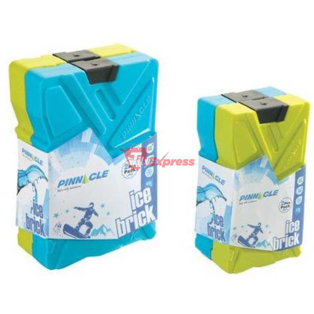 Pinnacle 2 Pack Cooler Ice Packs Brick Freezer Block 600 ml Reusable for Cooler Boxes Lunch Bags Baby Milk Bag- Multi-colcr