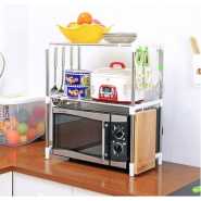 Microwave Stand Storage Organizer Rack - Silver