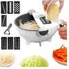 9 In 1 Multi Functional Wet Basket Chopper, Grater And Slicer-White