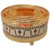 Large Round Décor Modern Metal Candle Holder - Gold