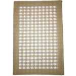 6 Square Decorative Placemats Table Mats And 1 Table Runner - Cream.