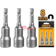 INGCO 3 Pcs 8mm Magnetic Nut Set AMN0831