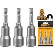 INGCO 3 Pcs 8mm Magnetic Nut Set AMN0831