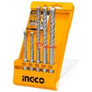 INGCO 5 Pcs SDS Plus Hammer Drill Bits Set AKD2052