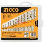 INGCO 12 Pcs HSS Twist Drill Bits Set AKDB1125