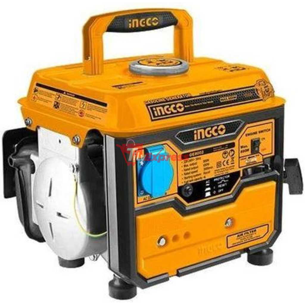 INGCO Gasoline Generator 800W GE8002 - Yellow