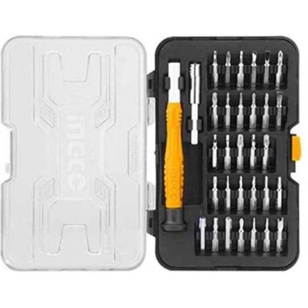 INGCO 32 Pcs Precision Screwdriver Set 30PCS 4X28mm Bits