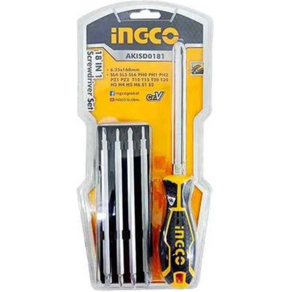 INGCO 18 In 1 Screwdriver Set AKISD0181