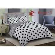 Polka Dot 4Pcs Duvet Set With 2 Pillowcases & 1 Bedsheet 5 * 6 - Multicolor