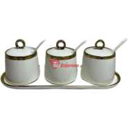 Spice Food Storage Jars Canister Food Storage For Tea, Coffee, Spice Jar- Cream