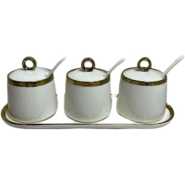 Spice Food Storage Jars Canister Food Storage For Tea, Coffee, Spice Jar- Cream